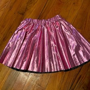 Zara Girls pleated foil skirt